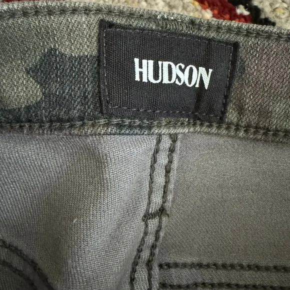 Hudson Womens Barbara Crop Super Skinny Jeans 25 Great Camouflage High Rise NEW - Picture 3 of 10